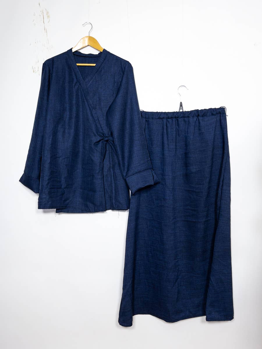 Abaya ensemble haut croisé