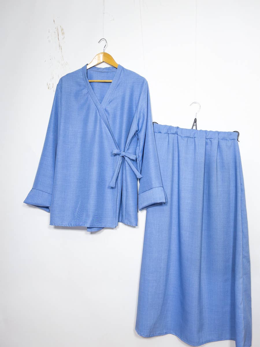 Abaya ensemble haut croisé