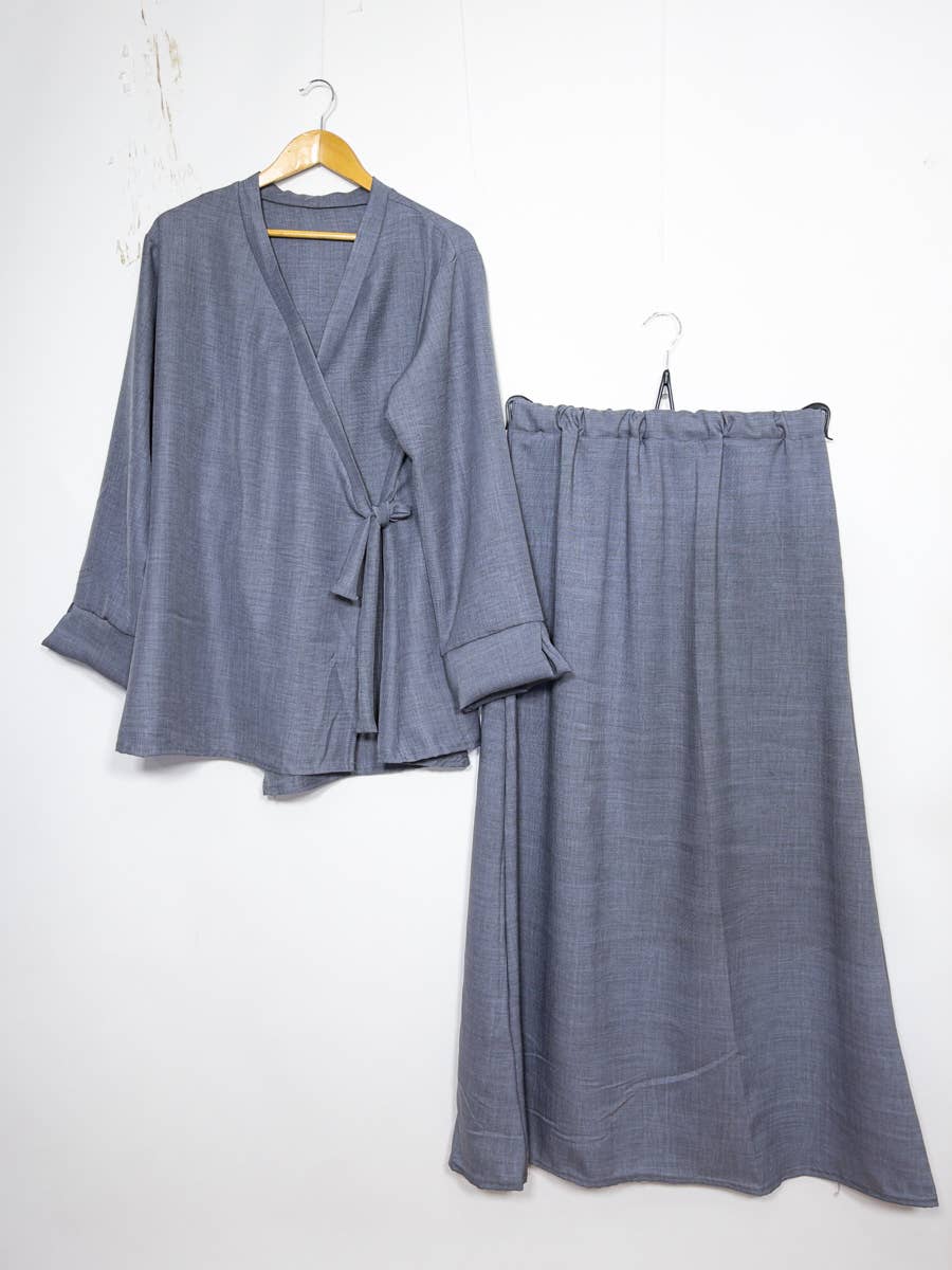 Abaya ensemble haut croisé